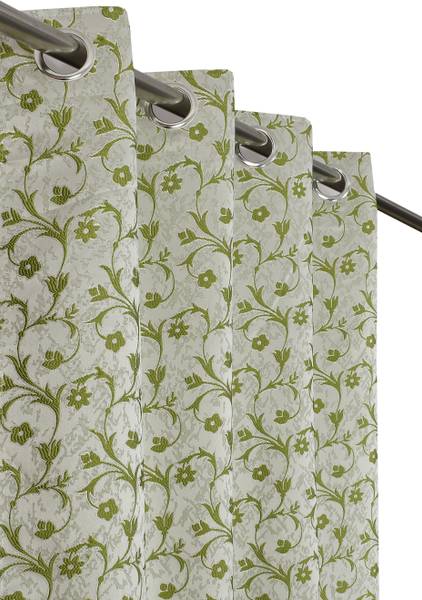 Panipat Textile Hub 213 cm (7 ft) Jacquard Room Darkening Door Curtain (Pack Of 2)