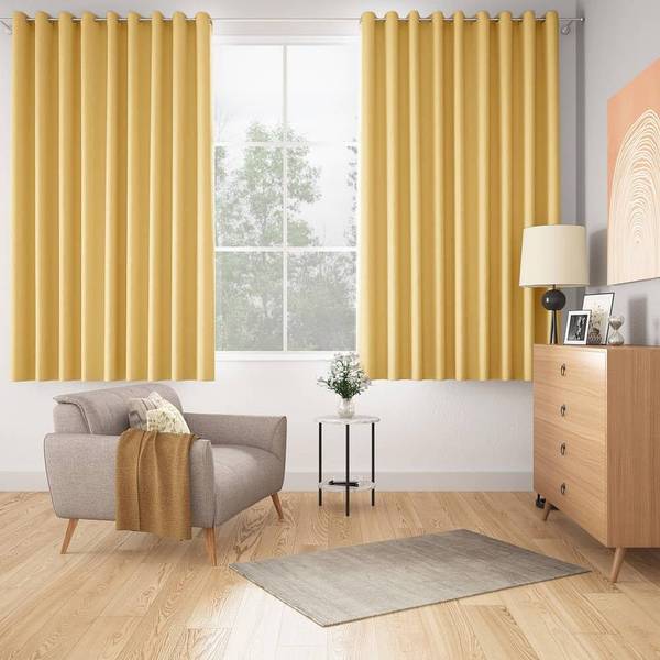 Wakefit 152.4 cm (5 ft) Polyester Blackout Window Curtain (Pack Of 2)