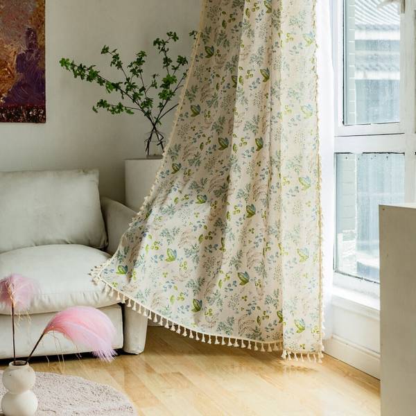 Huesland 213 cm (7 ft) Cotton Room Darkening Door Curtain Single Curtain