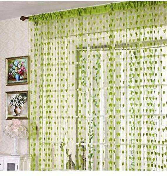 Flipkart SmartBuy 221 cm (7 ft) Polyester Semi Transparent Door Curtain (Pack Of 3)