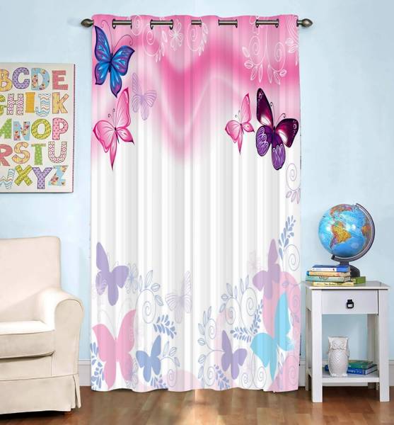 Newturn 225 cm (7 ft) Polyester Room Darkening Window Curtain Single Curtain