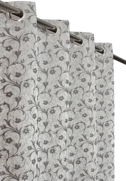 Panipat Textile Hub 213 cm (7 ft) Jacquard Room Darkening Door Curtain (Pack Of 2)