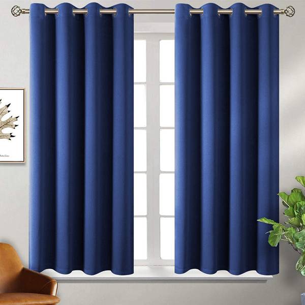 MISTIVA 152 cm (5 ft) Polyester Room Darkening Window Curtain (Pack Of 2)