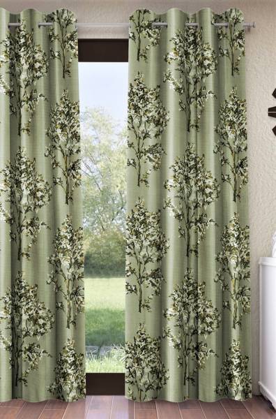 Fashion String 213 cm (7 ft) Polyester Semi Transparent Door Curtain Single Curtain