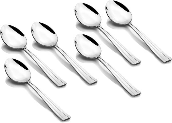 FNS International Premium Stainless Steel Venice Dinner Spoon (Set of 6) for Home and Kitchen Stainless Steel Cutlery Set
