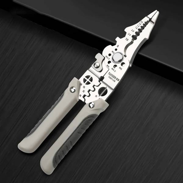ambdded 9 in 1 Wire stripper and Cutte PowerStrip Pro Wire Stripping and Crimping Tool Wire Cutter