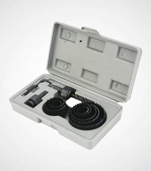 Kshivi 11Pcs Hole Saw Set Drill Bit Kit Wood Thin Alloy Metal Cutter Core Drill Bits Power & Hand Tool Kit