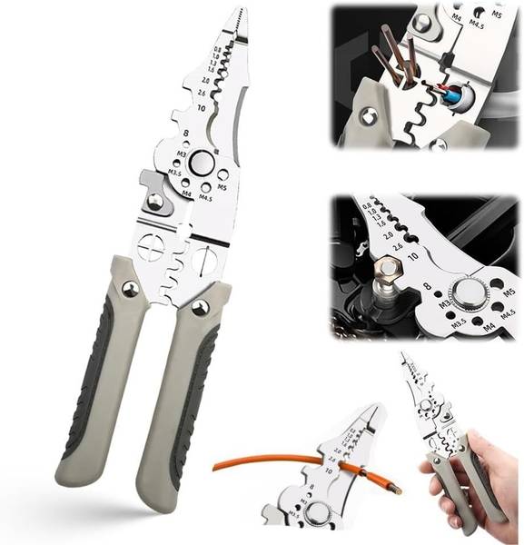 WEMOL Multifunctional Wire Stripper Crimper Cable Cutter Pliers Wire Cutter
