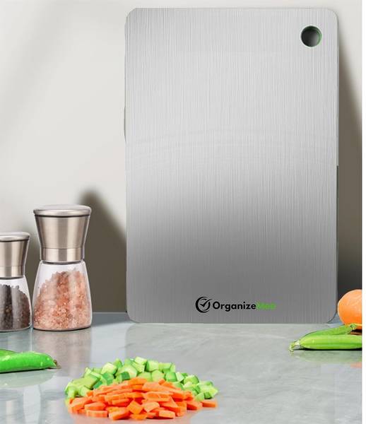 organizemee Staineless Steel Vegetable, Fruit Chopping & Cutting Board Stainless Steel Cutting Board