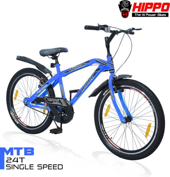 HippoBikes Arizon Passion MTB Double Wall Alloy Rim Single Speed Steel Rim V Brake 24 T Mountain Cycle