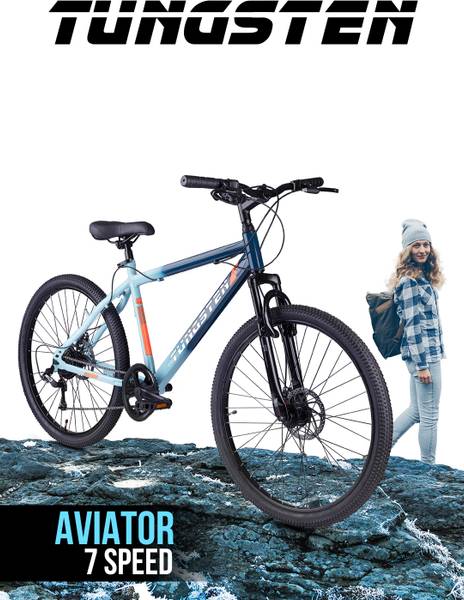 Tungsten AVIATOR 7 SPEED | DUAL DISC | FRONT SUSPENSION | FULLY FITTED 26 T Mountain Cycle