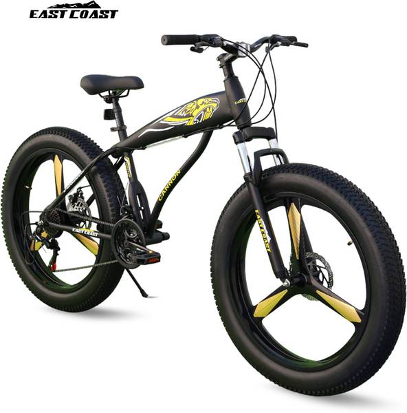 EAST COAST CANNON 26T Fat Bike 21 speed Gear Cycle (Bullet Type) 26 T (inch) Fat Tyre Cycle