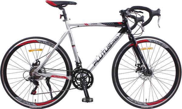 PLUTUS Randonia Alloy Hybrid Cycle Age-12+ with Dual Disc Brake 14 Speed 700C T Road Cycle