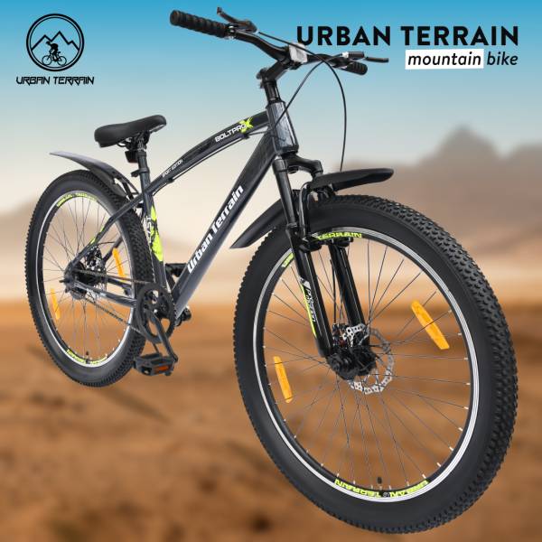 Urban Terrain Bolt Pro Cycles for Men with Steel Frame & Dual Disc Brake MTB Bike 27.5 T Road Cycle