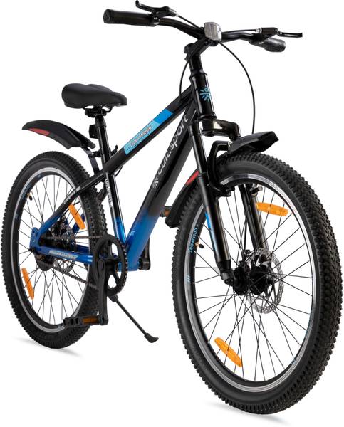 Cultsport Dauntless 24" Blue Steel Mountain Bike With Cycling Event & Ride Tracking App 24 T Mountain Cycle