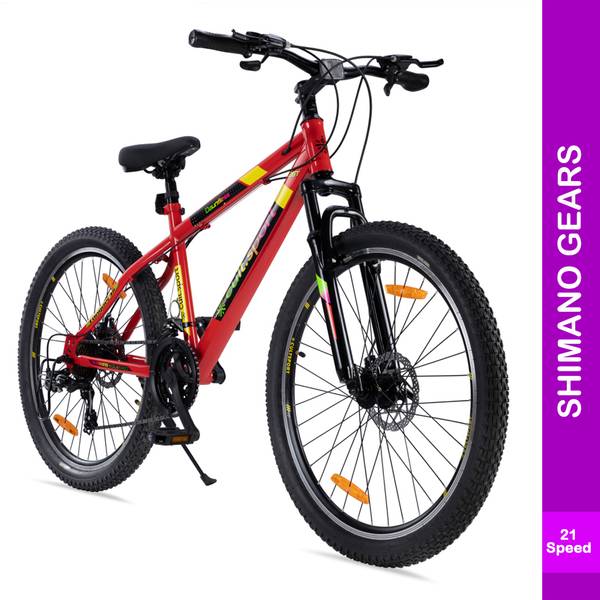 Cultsport DAUNTLESS21S26TRED Steel Mountain Bike With Cycling Event Ride Tracking App 26 T Mountain Cycle Price History