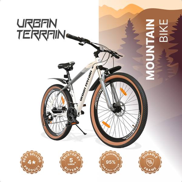 Urban Terrain Aeroblast Alloy MTB Cycles Shimano Geared for Men with Dual Disc Brake 29 T (inch) Road Cycle