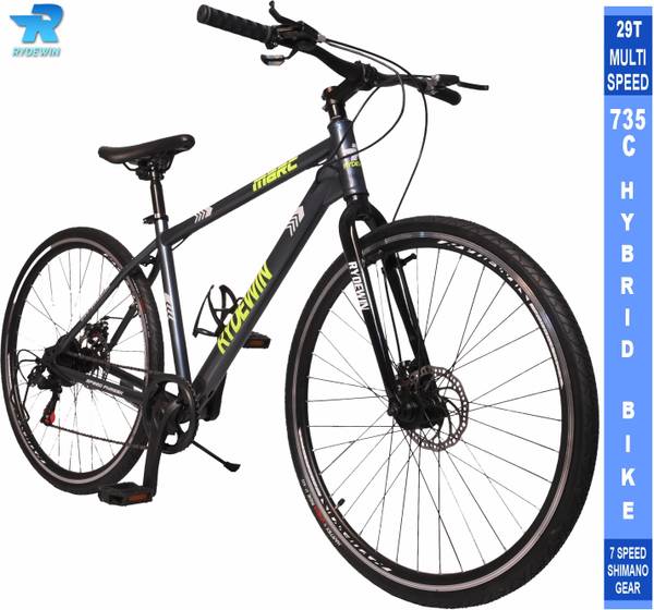 RYDEWIN MARC 835C, 7 Speed Shimano Geared Hybrid Bike Double Disc Brake,85% Installed 29 T Hybrid Cycle/City Bike