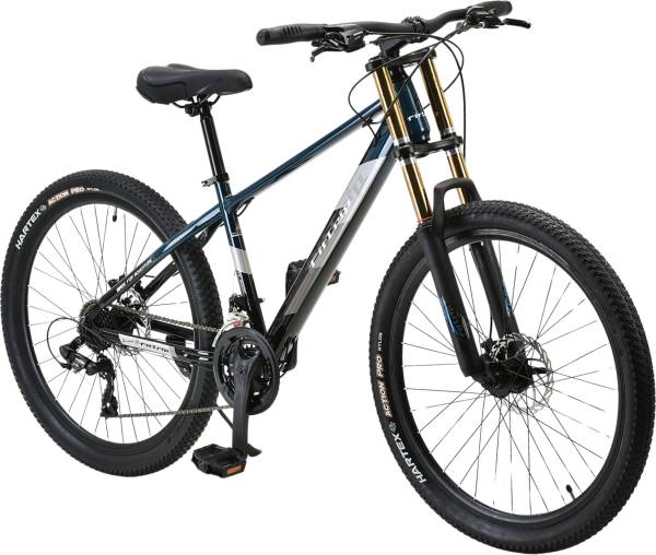 FitTrip SUPER Dominator| Shimano Gears | DUAL CROWN Suspension | JAK 7 Dual Disk Brakes 26 T Mountain Cycle