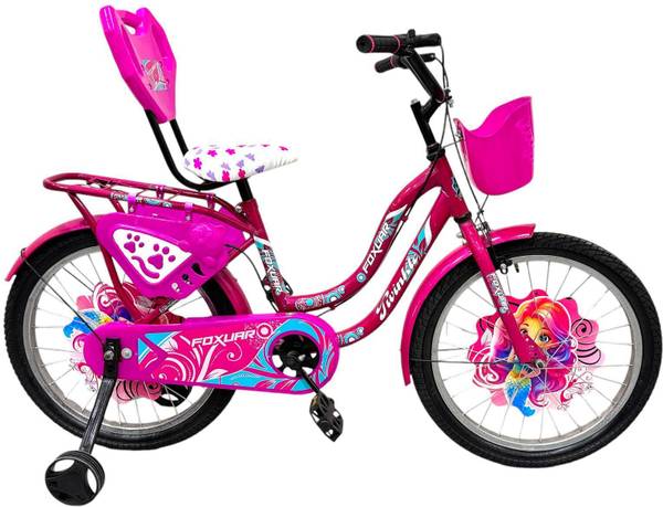 FOXGLOVE TWINKLE 20 INCHES STEEL RIM TIRE TUBE FLOURESCENT PINK FOR AGE GROUP 5 TO 10 YRS 20 T (inch) Road Cycle