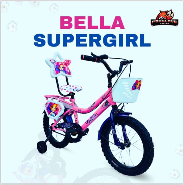 FOXGLOVE BELLA 16 INCH BARBIE PINK BICYCLE IN TUBELESS TYRE FOR KIDS AGE 5 TO 8 YEARS 16 T Road Cycle
