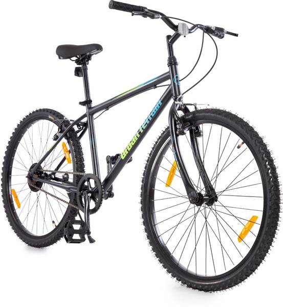 Urban Terrain Maza 26" Blue City Bike with Cycling Event & Ride Tracking App by cultsport 26 T Hybrid Cycle/City Bike