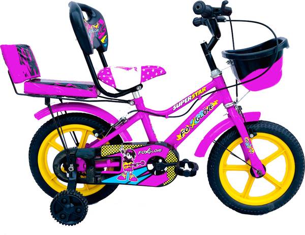 FOXGLOVE SUPERSTAR 14 INCH PINK PVC MAGWHEEL KIDS CYCLE FOR AGE 2 TO 5 YEARS FULL FITTED 14 T Road Cycle Price History