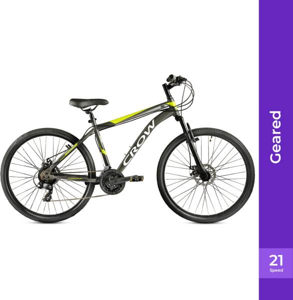 Crow HUSTLER 21 SPEED | DUAL DISC | FRONT SUSPENSION | FULLY FITTED 26 T Mountain Cycle