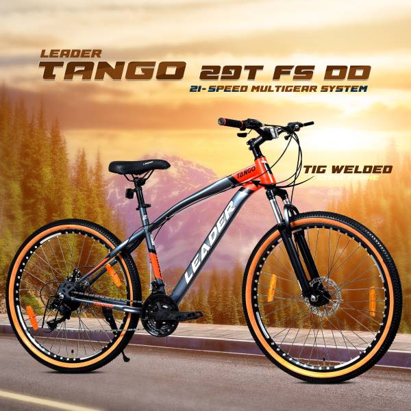 LEADER Tango 29T Premium MTB Bike/ Cycle for Men | Precision 21-Speed Gear Bicycle, 29 T Mountain Cycle