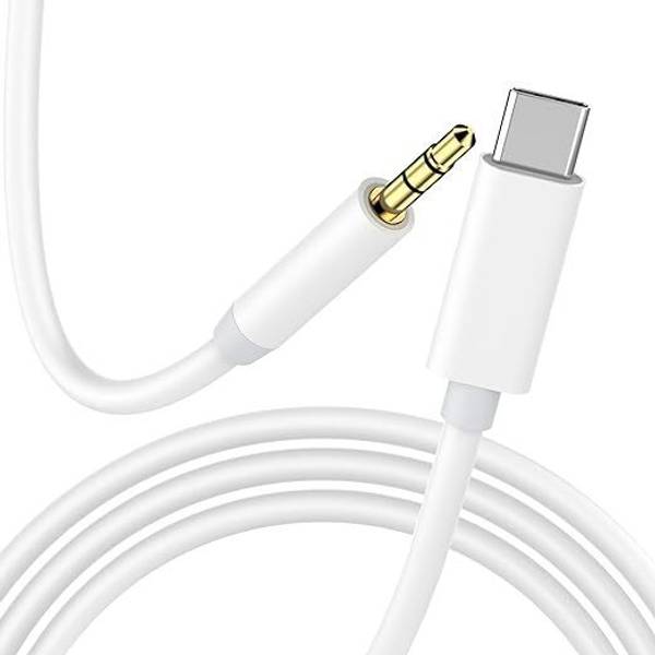 Boom AUX Cable 5 A 1 m Type-C 1 m Ikonnect C+ Type C 3.5mm Unbreakable Nylon Braided Aux Cable with 1M Length