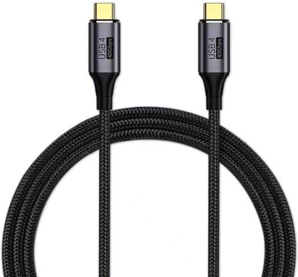 Verilux DVI Cable 5 A 14.7 m Nylon Type C Cable USB4 Thunderbolt 4 Cable 3.9Ft, Supports 8K Display / 40Gbps Data