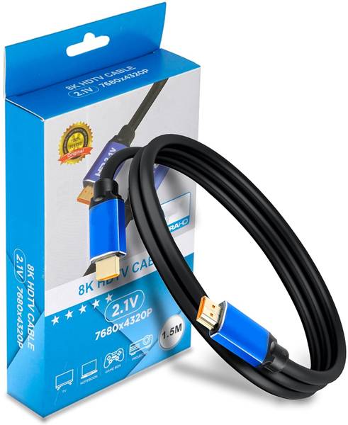 STORITE HDMI Cable 1.5 m 8K HDMI 2.1 Cable 48Gbps Ultra HD High-Speed HDMI Cord 8K@60Hz