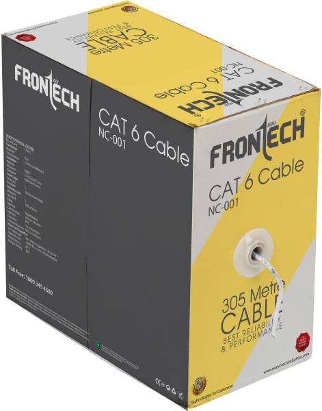 Frontech LAN Cable 305 m Polyethylene NC-0001 Best Reliability & Performance with Durable & Long-Lasting Material