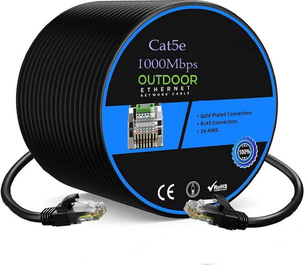 Sadow LAN Cable 35 m 35 Meters CAT5e Outdoor Ethernet Cable Lan Network Internet RJ45 Patch Cord