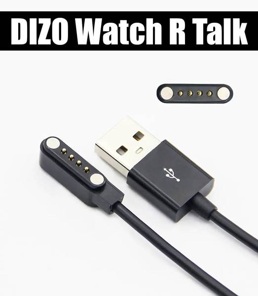 HexaGear Magnetic Charging Cable 0.6 m DIZO Watch R Talk, Amoled Display with Calling Smart Watch