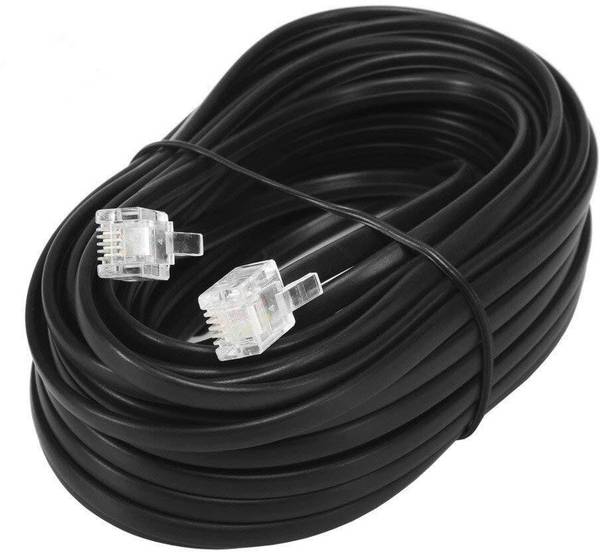 EXPERTRONICS Patch Cable 20 m RJ11 Telephone Cable 20 Meter