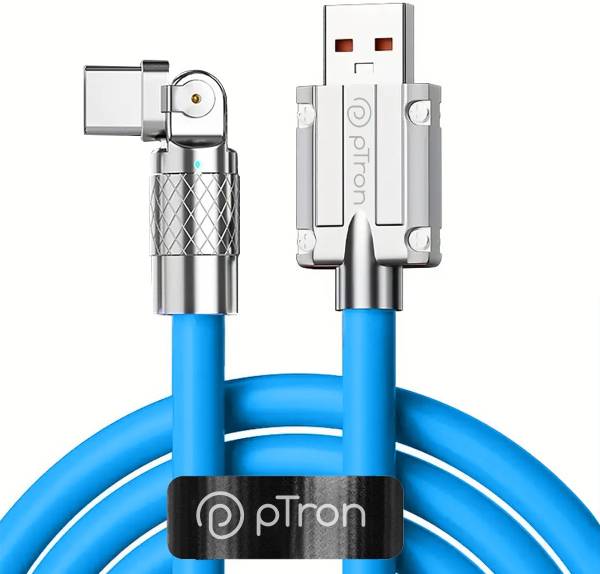 PTron USB Type C Cable 6 A 1 m Durable, Flexible TPE Pace