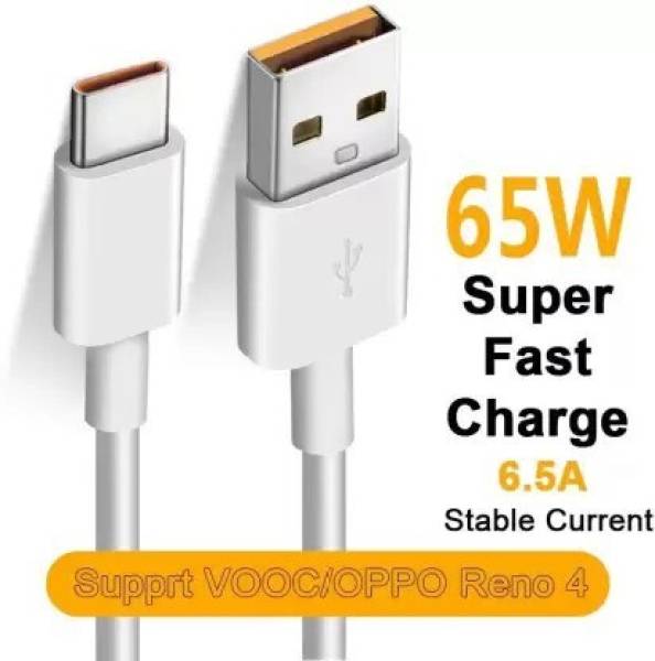 MATSV USB Type C Cable 6.5 A 1.01 m original 65W DART/VOOC Fast Charging Cable| Compatible with Realme Narzo | Realme x | Realme xt | Realme 6 Pro | R...