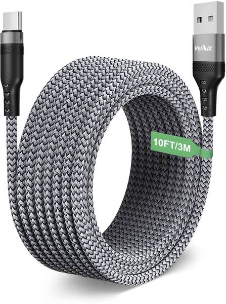 Verilux USB Type C Cable 3 m TYPE C Charging Cable 62W 3.1A Fast Charge 10ft Long