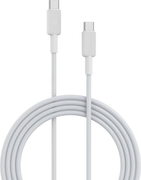 Portronics USB Type C Cable 3 A 1 m Konnect Link C Square 65W Type C to Type C Fast Charging