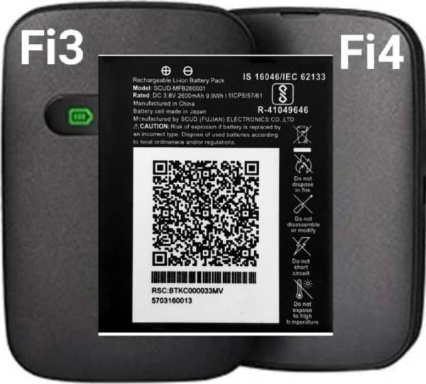 Nexta Mobile Battery For Jio Jmr 540/541/1140 Jio Fi3/Fi4 WiFi Dongle Router Data Card