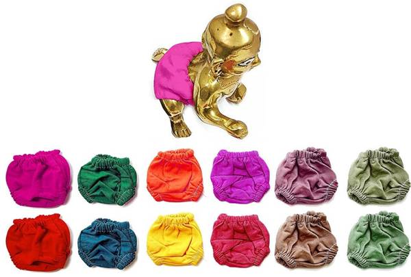 SB TRADERS 12 Pack 3 No. Laddu Gopal Ji Nappy / Bloomer for Laddu Gopal ji / Panty Laddu Dress