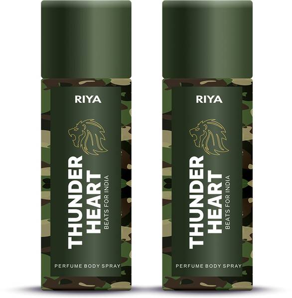 RIYA Thunder Heart Beats For India Perfume Body Spray For Men 150 Ml