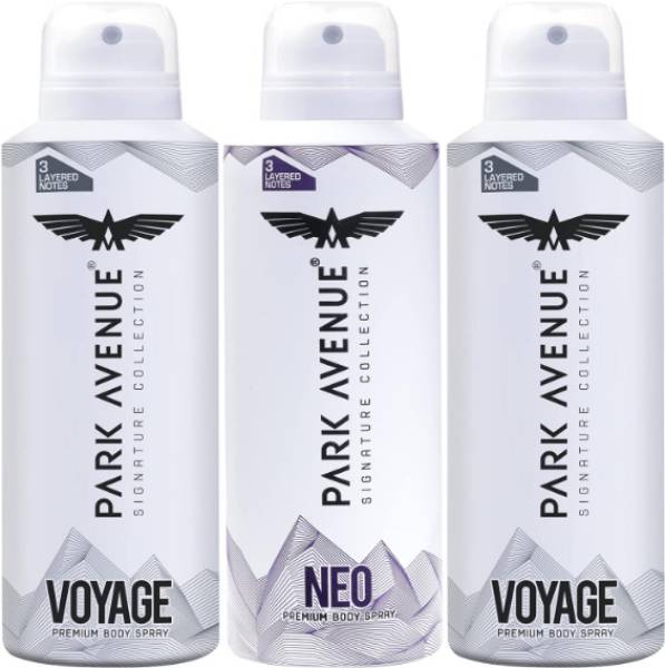 PARK AVENUE Voyage & Neo Signature Collection | Fresh Long-lasting Aroma | Perfume Body Spray - For Men