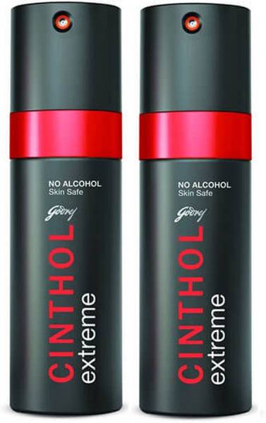 CINTHOL Deo Spray Extreme No Alcohol Skin Safe with Active