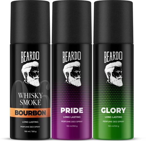 BEARDO Whisky Smoke Bourbon, Pride & Glory Body Spray | Long Lasting Deo Deodorant Deodorant Spray - For Men