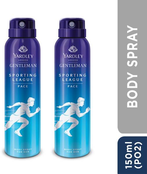 Yardley London Sporting League Body Spray -Pace Deodorant Spray - For Men
