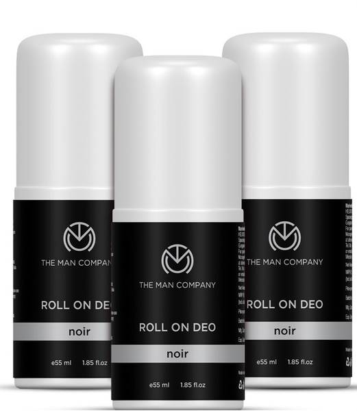 THE MAN COMPANY NOIR Deo Roll On for Men, Pack of 3, 55ml each Deodorant Roll-on - For Men