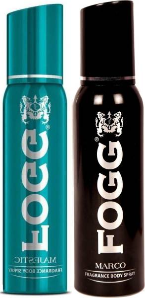 FOGG Regular Deo Combo Pack of 2 (Majestic + Marco 240 ml) Body Spray Deodorant Spray - For Men & Women