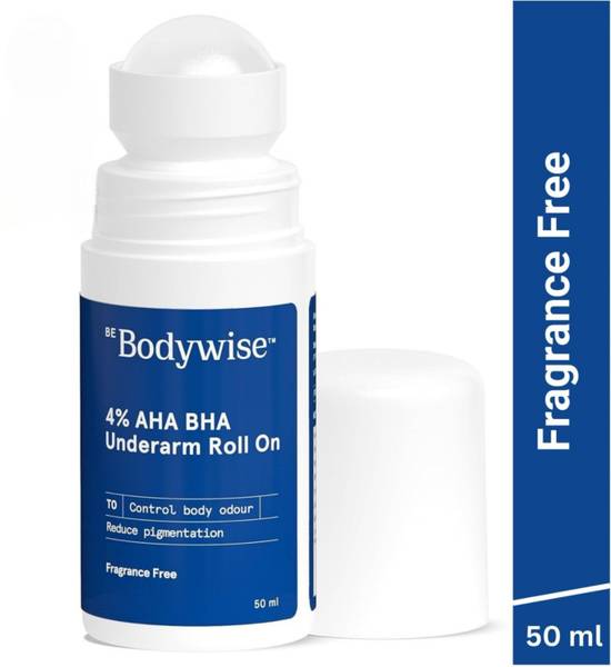 Bodywise 4% AHA BHA Underarm Roll On Fights Dark Underarms & Odour (Fragrance-Free) Deodorant Roll-on - For Women
